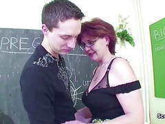 sGirls presents: Milf biologi techer show boy how to get pregnant with fuck