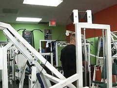 sGirls presents: Hot gym girl sucks the trainer's pole after a workout