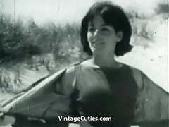 sGirls presents: Nudist girl's day on a beach (1960s vintage)