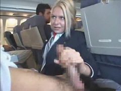 sGirls presents: Customers get handjob from stewardess