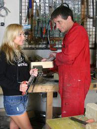 sGirls presents: Blonde teenage beauty fucking her old and horny handyman