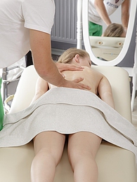 sGirls presents: Oiled up blonde teen Raphael getting fucked on massage table