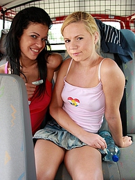 sGirls presents: Naughty young Ellis and her hot friend share a hard cock