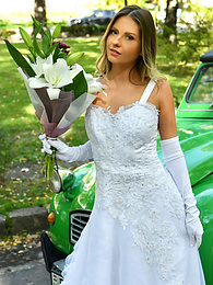 sGirls presents: Naughty bride Rebecca Volpetti takes a photographer assistant's stiff dick