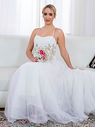 sGirls presents: Blonde bride Anna Khara has sex with the groom and a photographer at once