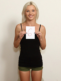sGirls presents: Blond hungarian teen Zazie Skymm gets completely naked during a solo shoot