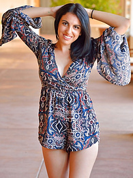 sGirls presents: Sultry women Saraya and her girlfriend caressing each other outside